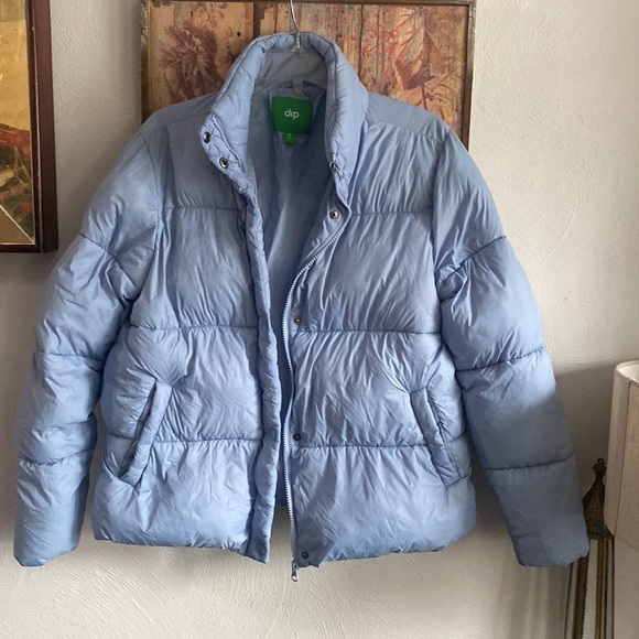 Urban Outfitters Jackets & Blazers - URBAN OUTFITTERS DIP POWDER BLUE DOWN FILLED PUFFER JACKET WINTER COAT M